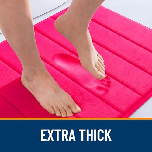 OLANLY Memory Foam Bath Mat 35x16, Super Soft and Absorbent Bathroom Rugs - Image 6