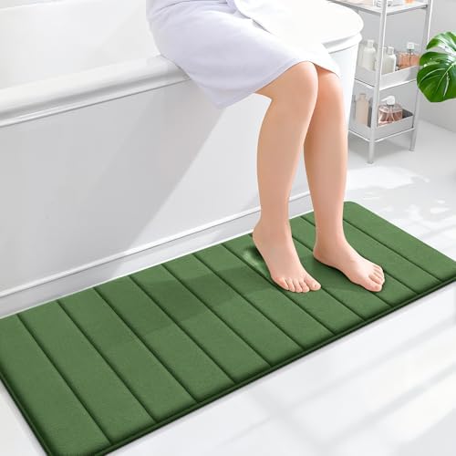OLANLY Memory Foam Long Bathroom Rugs Runner 47x17, Super Soft Absorbent by OLANLY