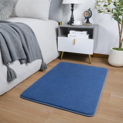 Amearea Modern Washable Runner Rugs, 2x3 Feet Blue Bedroom Runner Rug - Image 7