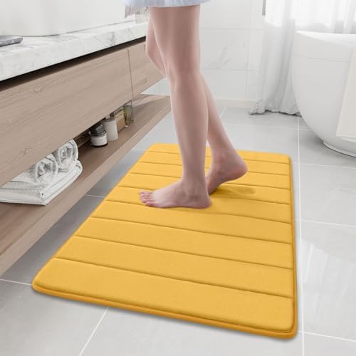 Buganda Memory Foam Bath Mat 35.4 x 24, Ultra Soft Absorbent Bathroom Rugs by Buganda
