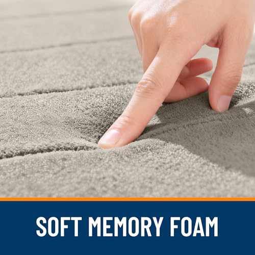 OLANLY Memory Foam Bath Mat 30x20, Super Soft and Absorbent Bathroom Rugs - Image 5