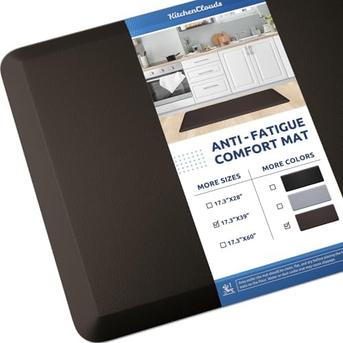 Kitchen Mat Cushioned Anti Fatigue Rug Standing and Comfort Floor Mats by KitchenClouds