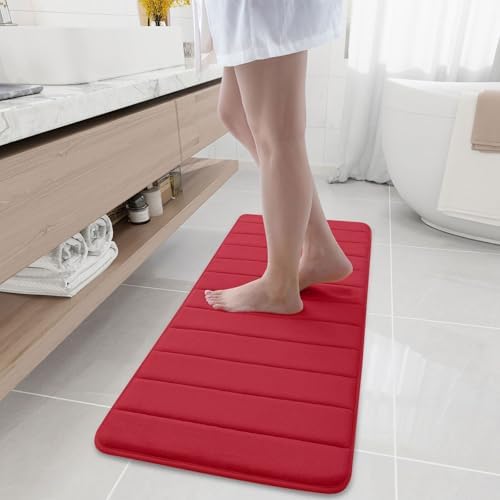 Buganda Memory Foam Bath Mat 47 x 17, Ultra Soft Absorbent Bathroom Rugs by Buganda