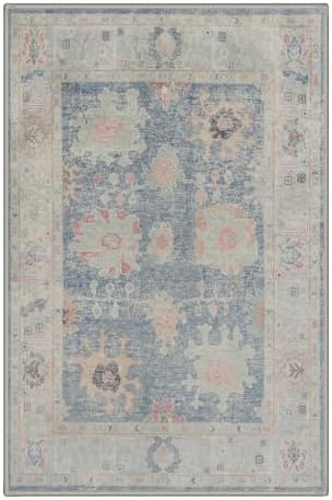 Bavni 2x3 Doormat, Vintage Floral Washable Non Slip Area Rug for Entrance - Image 2