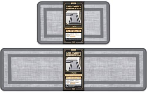 Mattitude Kitchen Mats Set of 2,Cushioned Anti-Fatigue Non-Skid Rug Sets by Mattitude