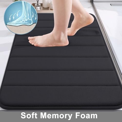 Buganda Memory Foam Bath Mat 47 x 24, Ultra Soft Absorbent Bathroom Rugs - Image 3
