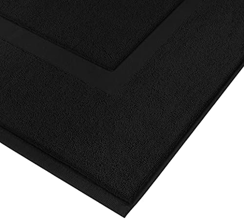Utopia Towels Cotton Bath Mat, 21x34 in, 2 Pack, Black - Image 4