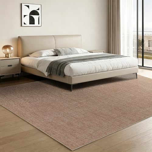 3×5 Easy Jute Rug Washable Rugs Low Pile Outdoor Indoor Farmhouse Neutral Non Slip Rug Modern Carpet Door Mat for Backyard Bedroom Kitchen Porch Patio Nature - Image 3