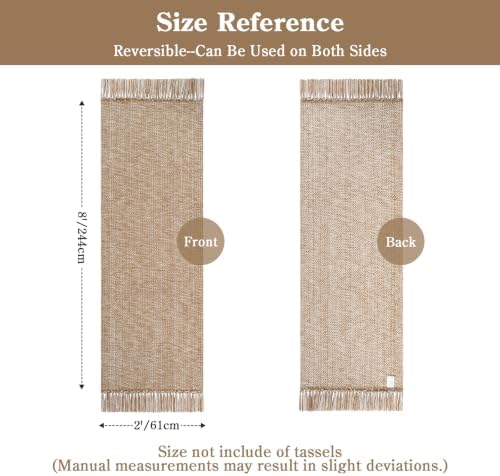Collive Washable Kitchen Runner Rug 2' x 8', Boho Bathroom Mats - Image 2