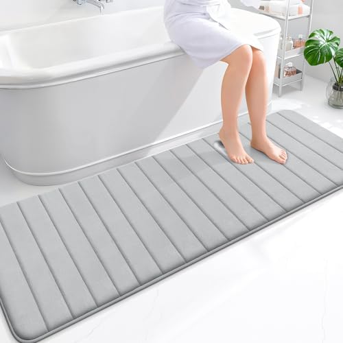 OLANLY Memory Foam Long Bathroom Rugs Runner 70x24, Super Soft Absorbent by OLANLY