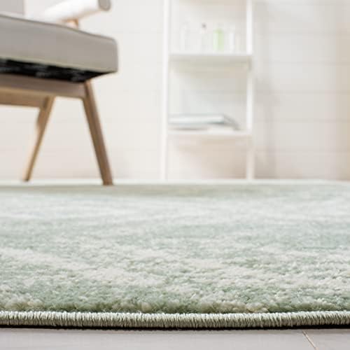 SAFAVIEH Adirondack Collection Runner Rug - 2'6" x 12', Green & Ivory, Modern Diamond Distressed Design, Non-Shedding & Easy Care, Ideal for High Traffic Areas in Living Room, Bedroom (ADR131Y) - Image 5