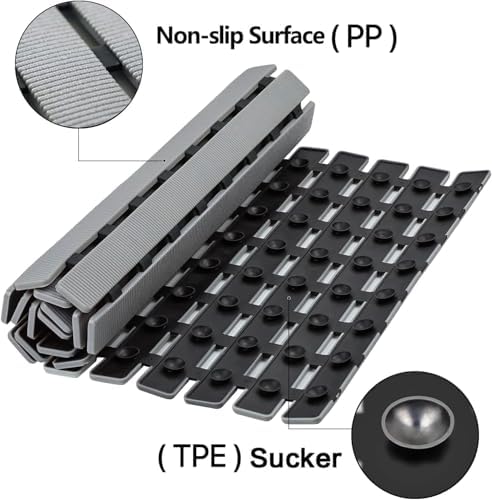 BEMISO Shower Mat Non Slip Bathtub Mat 27.5 x 15.7 Inch Bath Mat for Tub - Image 2