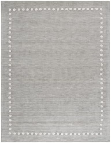SAFAVIEH Area Rug 8x10 - Kids Collection - Large - Grey, Handmade Wool, Polka Dot Border Pattern, Ideal for Bedroom, Playroom, Nursery, Boys & Girls Room (SFK802F) - Image 2