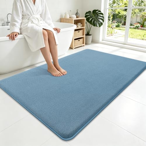 Smiry Memory Foam Bath Mat 59x35, Extra Soft Absorbent Bathroom Rugs by Smiry