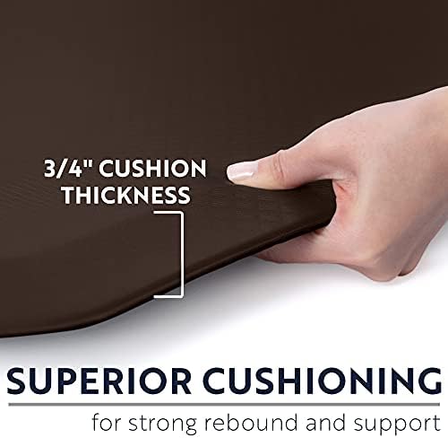 KANGAROO Cushioned Anti Fatigue Kitchen Mats for Floor, 20x48 Brown - Image 2