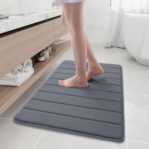 Buganda Memory Foam Bath Mat 35.4 x 24, Ultra Soft Absorbent Bathroom Rugs by Buganda