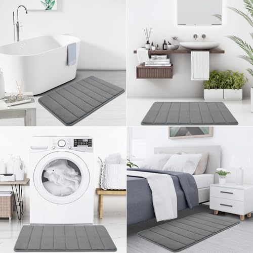 Buganda Memory Foam Bath Mat 55 x 24, Ultra Soft Absorbent Bathroom Rugs - Image 6
