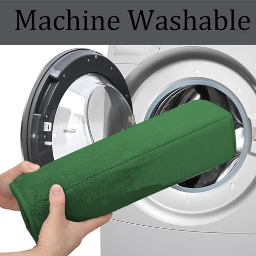 RUN HELIX Bath Mats for Bathroom Comfort Memory Foam Bath Rug Set 3 Piece Non-Slip Bathroom Mats,Absorbent Shaggy Rugs Super Soft U-Shaped Toilet Rug,Bathroo Carpets for Batoom,Tub,Shower,Dark Green - Image 5