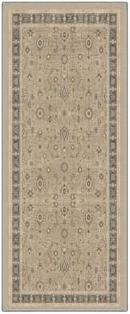 Bavni 2X5 Washable Hallway Runner Rug, Boho Floral Non Slip - Image 3