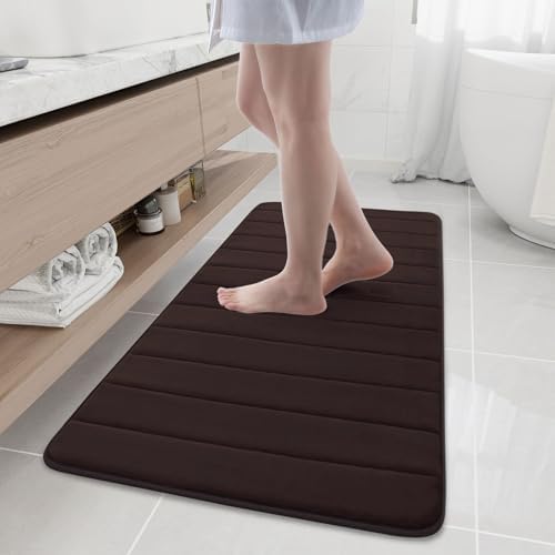 Buganda Memory Foam Bath Mat 47 x 20, Ultra Soft Absorbent Bathroom Rugs by Buganda