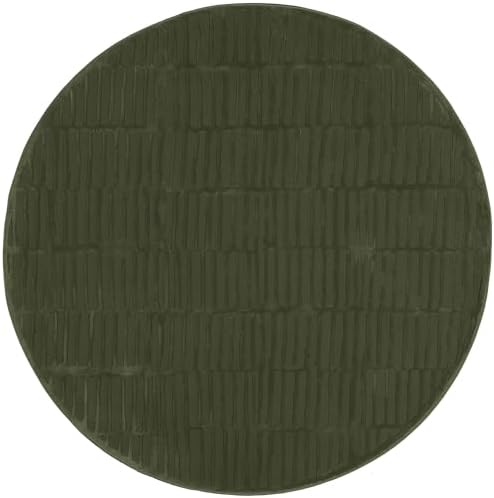 nuLOOM Kailani Green Geometric Washable Area Rug, 6' - Image 4