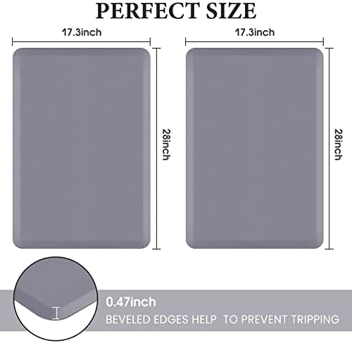 HappyTrends 2 PCS Kitchen Mat Cushioned Anti-Fatigue Floor Mat - Image 2
