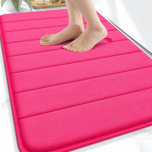 OLANLY Memory Foam Bath Mat 30x20, Super Soft and Absorbent Bathroom Rugs by OLANLY