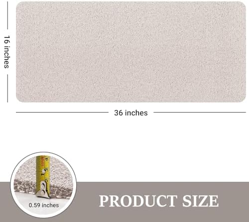 LuxStep Shower Mat Bathtub Mat,Non-Slip Bath Mat with Drain, Quick Drying - Image 2