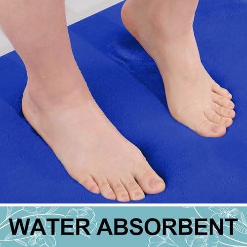 Smiry Memory Foam Bath Mat 47x17, Extra Soft and Absorbent Bathroom Rugs - Image 5
