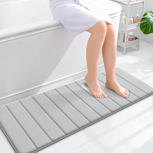 OLANLY Memory Foam Long Bathroom Rugs Runner 47x17, Super Soft Absorbent by OLANLY