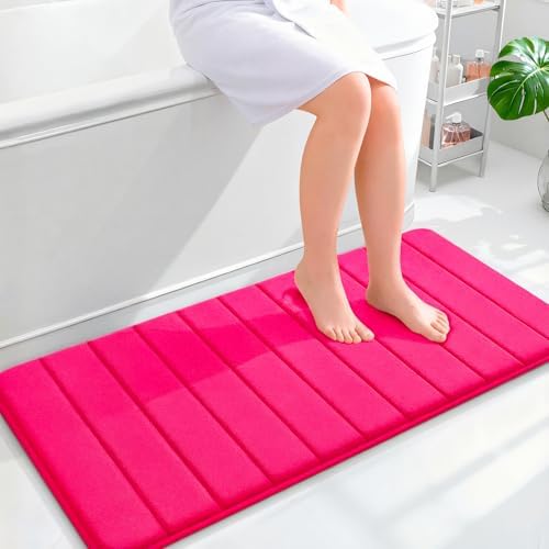 OLANLY Memory Foam Long Bathroom Rugs Runner 44x20, Super Soft Absorbent by OLANLY