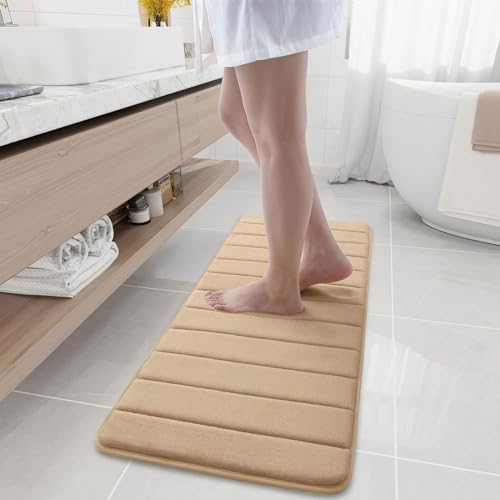 Buganda Memory Foam Bath Mat 47 x 17, Ultra Soft Absorbent Bathroom Rugs by Buganda