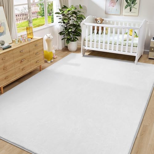 Amearea Large Area Rugs for Bedroom Living Room, 6x9 White Memory Foam Rug - Image 6