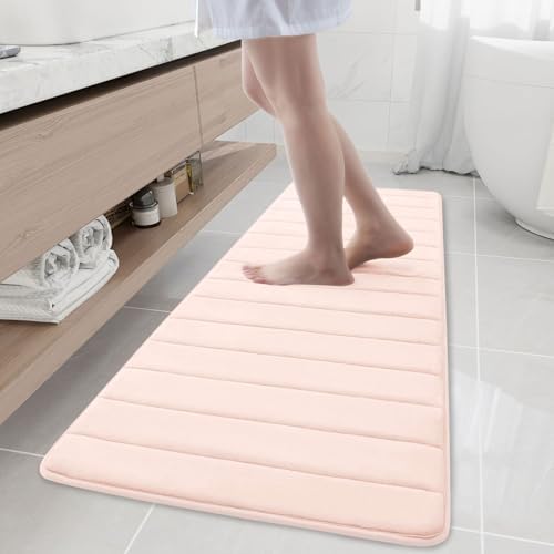 Buganda Memory Foam Bath Mat 59 x 20, Ultra Soft Absorbent Bathroom Rugs by Buganda