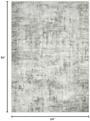2x3 Area Rug Washable Abstract: Non Slip Throw Rugs for Entryway - Image 2