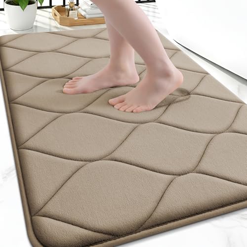 Smiry Memory Foam Bath Mat 36x24, Ultra Soft Absorbent Bathroom Rugs by Smiry