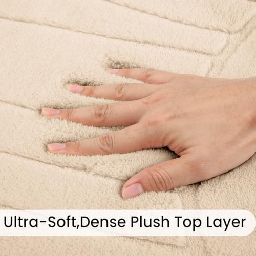 Sour Lemon Area Rugs 9x12 Living Room Bedroom, Large Carpet Rug Beige - Image 2