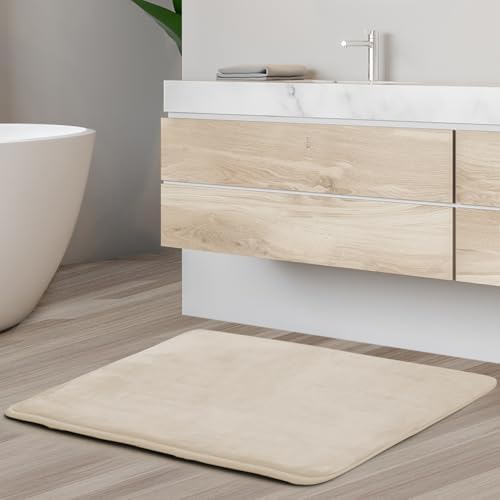 Clara Clark Bathroom Rugs, Velvet Memory Foam Bath Mat, Non-Slip Bath Rugs, Machine Wash, Dries Quickly, Ultra Soft Plush Bath Mats for Bathroom, - Image 2