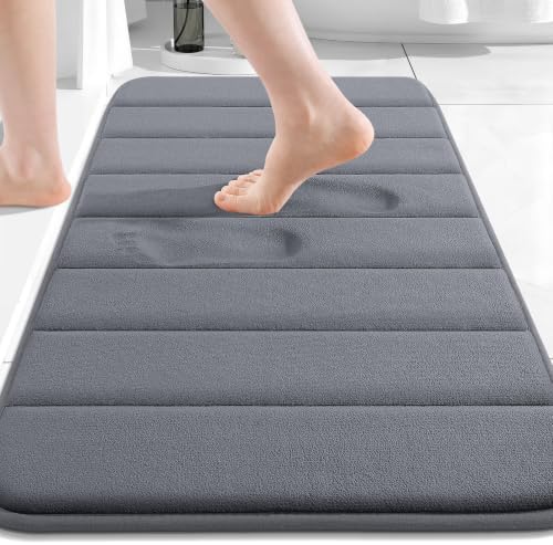 Buganda Memory Foam Bath Mat 34 x 20, Ultra Soft Absorbent Bathroom Rugs by Buganda