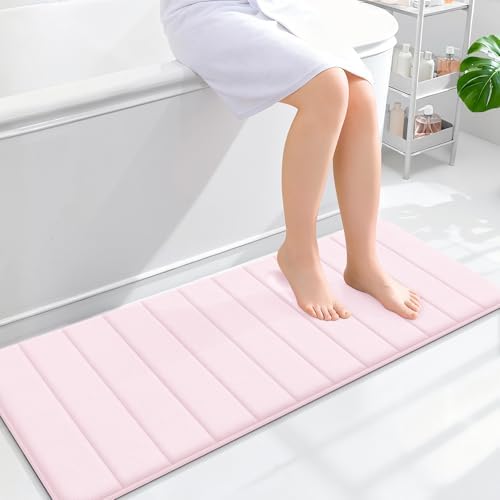 OLANLY Memory Foam Long Bathroom Rugs Runner 47x17, Super Soft Absorbent by OLANLY