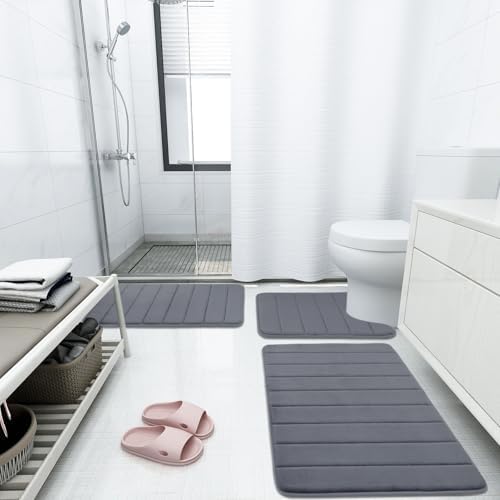 Buganda Memory Foam Bath Mat 35.4 x 24, Ultra Soft Absorbent Bathroom Rugs - Image 6
