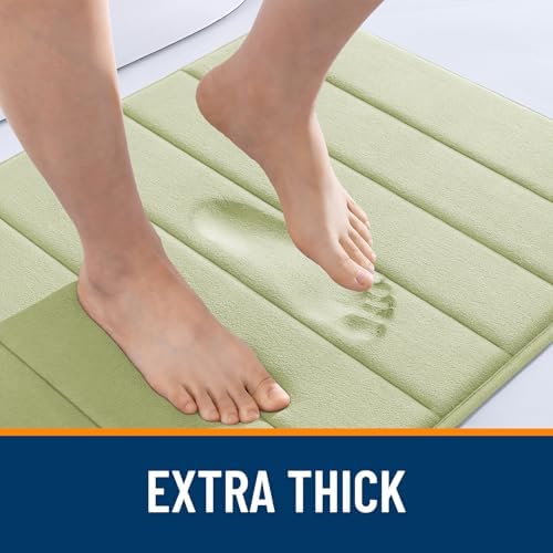 OLANLY Memory Foam Long Bathroom Rugs Runner 47x20, Super Soft Absorbent - Image 6