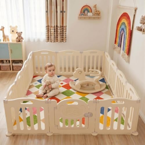 jinchan Checkered Square Rug 5x5 Washable Colorful Kids Room Play Mat - Image 3