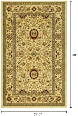SAFAVIEH Lyndhurst Accent Rug 2'3"x4', Ivory & Ivory LNH212L - Image 2