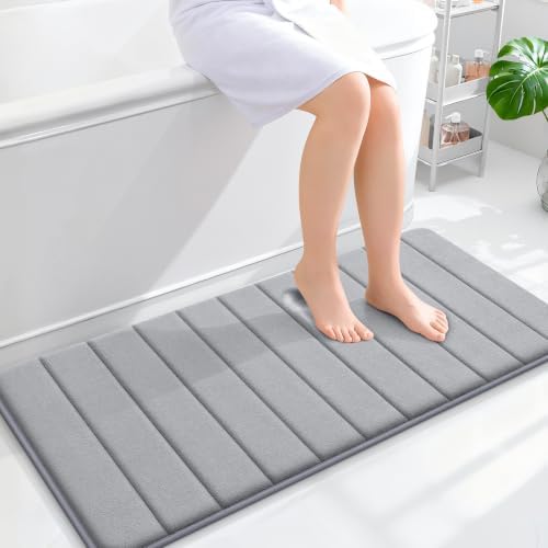 OLANLY Memory Foam Long Bathroom Rugs Runner 44x20, Super Soft Absorbent by OLANLY