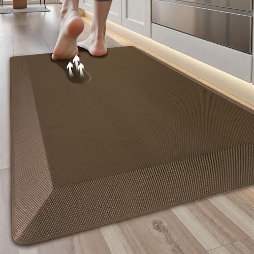 Tyrot Extra Thick Anti Fatigue Mat for Kitchen Floor, 20x32, Brown by TyrotHomeDecor