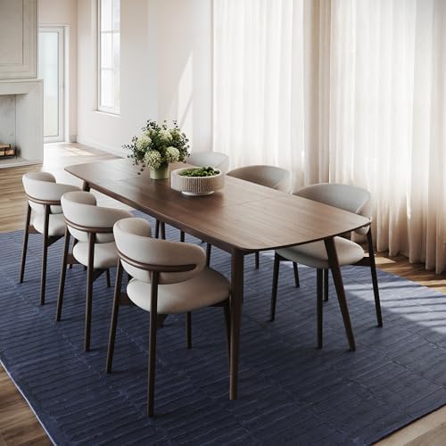 nuLOOM Kailani Blue Abstract Washable Area Rug, 7' x 9' by nuLOOM