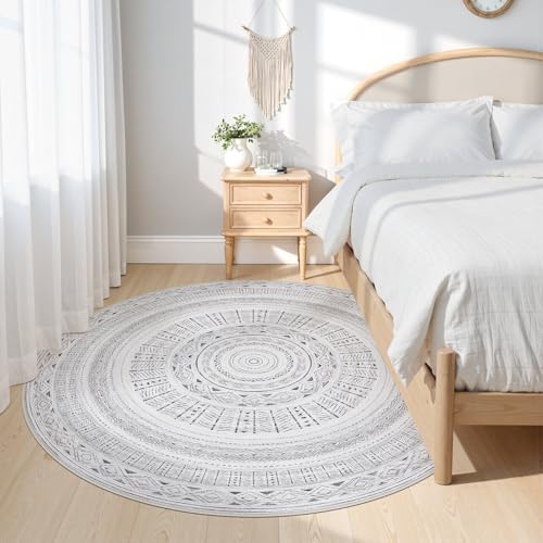 cotiled 6x6 Round Rug 6ft Circle Living Room Boho Area Rugs - Image 2