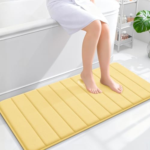 OLANLY Memory Foam Long Bathroom Rugs Runner 44x20, Super Soft Absorbent by OLANLY