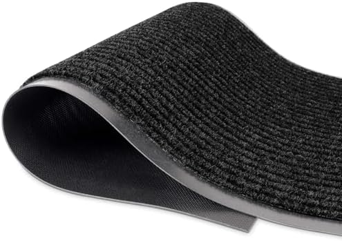 MaxMat® Extra Large Commercial Door Mat, Rubber Border Heavy Duty Door Mat, Waterproof, Low-Profile, Easy to Clean, Rubber Entry Mat. (Black, 3 x 6 feet) by MaxMat